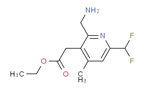 AM47185 | 1361696-99-2 | Ethyl 2-(aminomethyl)-6-(difluoromethyl)-4-methylpyridine-3-acetate