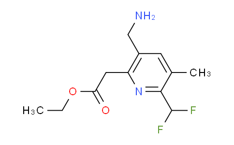 AM47220 | 1361896-13-0 | Ethyl 5-(aminomethyl)-2-(difluoromethyl)-3-methylpyridine-6-acetate