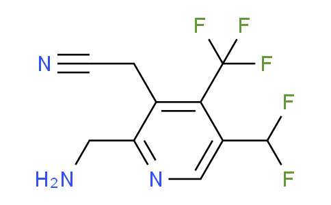 2-(Aminomethyl)-5-(difluoromethyl)-4-(trifluoromethyl)pyridine-3-acetonitrile