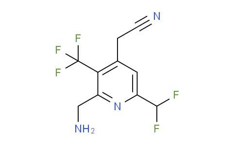 2-(Aminomethyl)-6-(difluoromethyl)-3-(trifluoromethyl)pyridine-4-acetonitrile