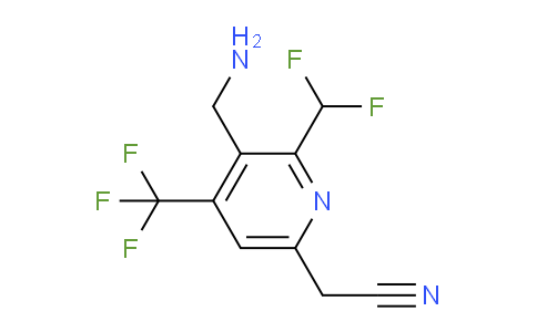 3-(Aminomethyl)-2-(difluoromethyl)-4-(trifluoromethyl)pyridine-6-acetonitrile