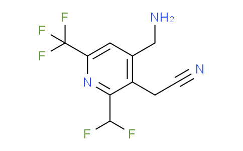 4-(Aminomethyl)-2-(difluoromethyl)-6-(trifluoromethyl)pyridine-3-acetonitrile