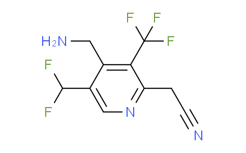 4-(Aminomethyl)-5-(difluoromethyl)-3-(trifluoromethyl)pyridine-2-acetonitrile