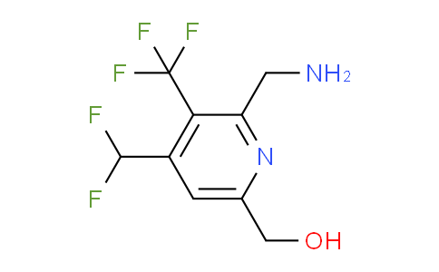 2-(Aminomethyl)-4-(difluoromethyl)-3-(trifluoromethyl)pyridine-6-methanol