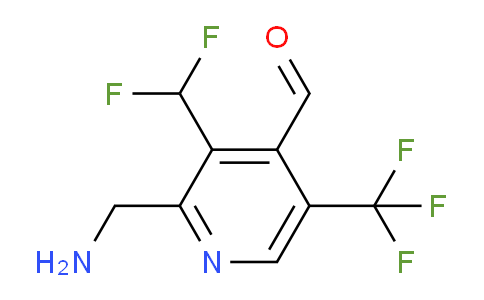 2-(Aminomethyl)-3-(difluoromethyl)-5-(trifluoromethyl)pyridine-4-carboxaldehyde