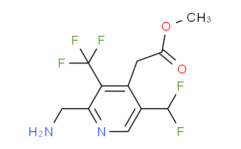 AM47372 | 1361700-73-3 | Methyl 2-(aminomethyl)-5-(difluoromethyl)-3-(trifluoromethyl)pyridine-4-acetate