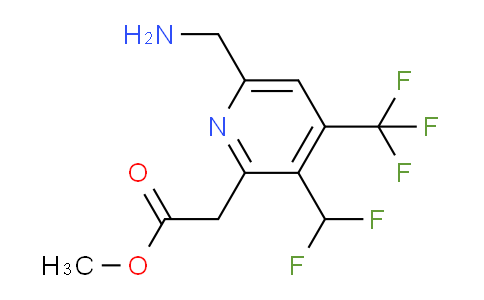 AM47375 | 1361905-14-7 | Methyl 6-(aminomethyl)-3-(difluoromethyl)-4-(trifluoromethyl)pyridine-2-acetate