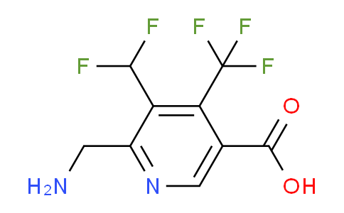 AM47409 | 1361812-05-6 | 2-(Aminomethyl)-3-(difluoromethyl)-4-(trifluoromethyl)pyridine-5-carboxylic acid
