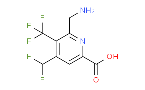 AM47416 | 1361903-89-0 | 2-(Aminomethyl)-4-(difluoromethyl)-3-(trifluoromethyl)pyridine-6-carboxylic acid