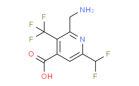 2-(Aminomethyl)-6-(difluoromethyl)-3-(trifluoromethyl)pyridine-4-carboxylic acid