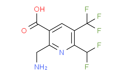 AM47431 | 1361465-46-4 | 2-(Aminomethyl)-6-(difluoromethyl)-5-(trifluoromethyl)pyridine-3-carboxylic acid