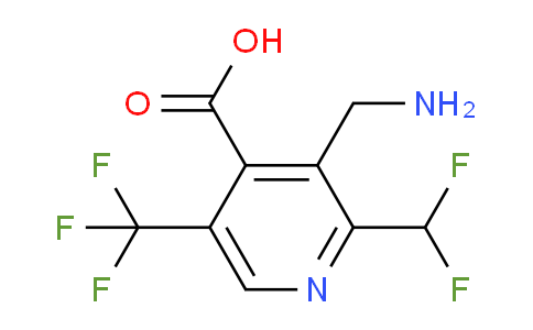 AM47435 | 1361887-12-8 | 3-(Aminomethyl)-2-(difluoromethyl)-5-(trifluoromethyl)pyridine-4-carboxylic acid