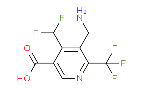 AM47439 | 1361701-38-3 | 3-(Aminomethyl)-4-(difluoromethyl)-2-(trifluoromethyl)pyridine-5-carboxylic acid