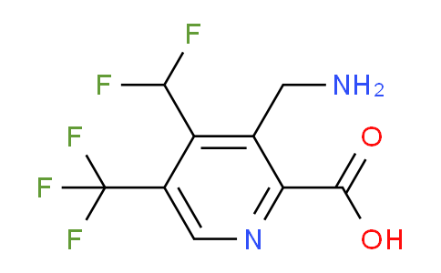 AM47441 | 1361764-17-1 | 3-(Aminomethyl)-4-(difluoromethyl)-5-(trifluoromethyl)pyridine-2-carboxylic acid