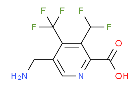 AM47448 | 1361843-21-1 | 5-(Aminomethyl)-3-(difluoromethyl)-4-(trifluoromethyl)pyridine-2-carboxylic acid