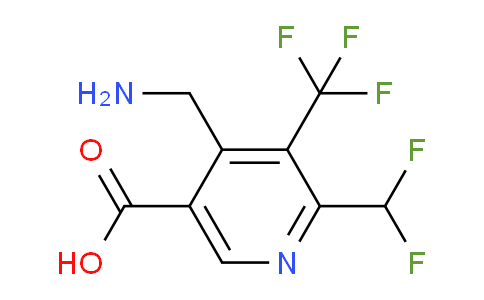 AM47451 | 1361701-42-9 | 4-(Aminomethyl)-2-(difluoromethyl)-3-(trifluoromethyl)pyridine-5-carboxylic acid