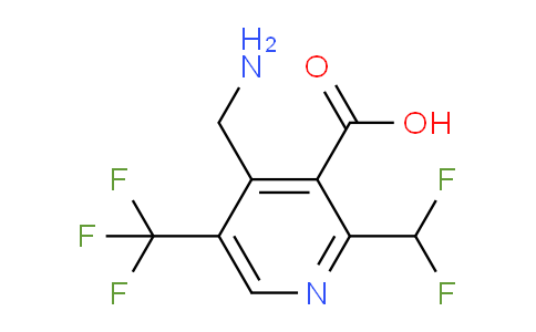 AM47453 | 1361796-00-0 | 4-(Aminomethyl)-2-(difluoromethyl)-5-(trifluoromethyl)pyridine-3-carboxylic acid