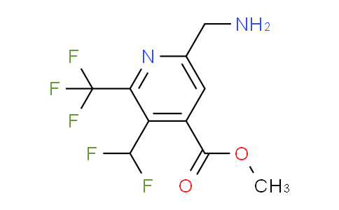 Methyl 6-(aminomethyl)-3-(difluoromethyl)-2-(trifluoromethyl)pyridine-4-carboxylate