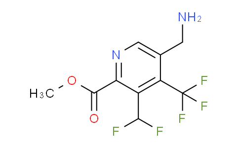 Methyl 5-(aminomethyl)-3-(difluoromethyl)-4-(trifluoromethyl)pyridine-2-carboxylate