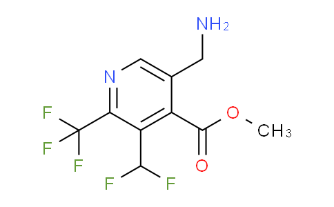 Methyl 5-(aminomethyl)-3-(difluoromethyl)-2-(trifluoromethyl)pyridine-4-carboxylate