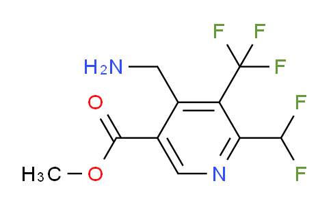 Methyl 4-(aminomethyl)-2-(difluoromethyl)-3-(trifluoromethyl)pyridine-5-carboxylate