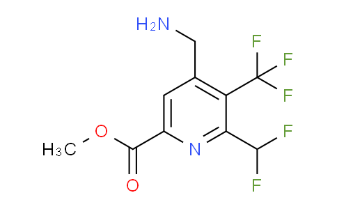 Methyl 4-(aminomethyl)-2-(difluoromethyl)-3-(trifluoromethyl)pyridine-6-carboxylate