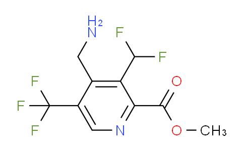 AM47499 | 1361700-12-0 | Methyl 4-(aminomethyl)-3-(difluoromethyl)-5-(trifluoromethyl)pyridine-2-carboxylate