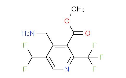 AM47502 | 1361701-95-2 | Methyl 4-(aminomethyl)-5-(difluoromethyl)-2-(trifluoromethyl)pyridine-3-carboxylate