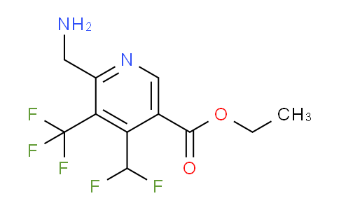AM47515 | 1361867-94-8 | Ethyl 2-(aminomethyl)-4-(difluoromethyl)-3-(trifluoromethyl)pyridine-5-carboxylate