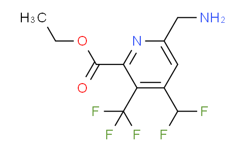 AM47518 | 1361904-43-9 | Ethyl 6-(aminomethyl)-4-(difluoromethyl)-3-(trifluoromethyl)pyridine-2-carboxylate