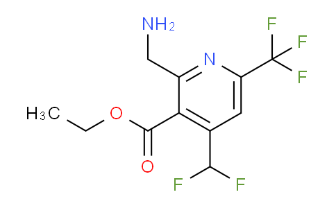 AM47519 | 1361812-92-1 | Ethyl 2-(aminomethyl)-4-(difluoromethyl)-6-(trifluoromethyl)pyridine-3-carboxylate