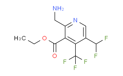 AM47523 | 1361821-32-0 | Ethyl 2-(aminomethyl)-5-(difluoromethyl)-4-(trifluoromethyl)pyridine-3-carboxylate
