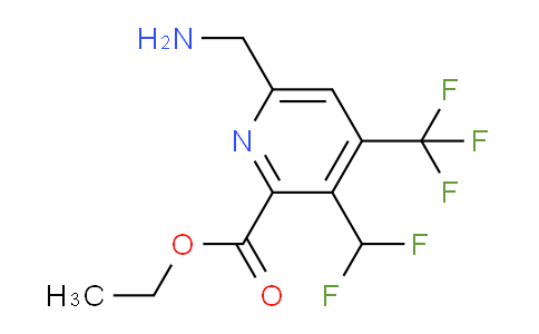AM47524 | 1361764-68-2 | Ethyl 6-(aminomethyl)-3-(difluoromethyl)-4-(trifluoromethyl)pyridine-2-carboxylate