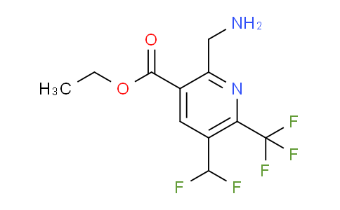 AM47526 | 1361749-74-7 | Ethyl 2-(aminomethyl)-5-(difluoromethyl)-6-(trifluoromethyl)pyridine-3-carboxylate