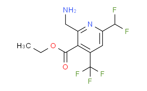 AM47529 | 1361702-11-5 | Ethyl 2-(aminomethyl)-6-(difluoromethyl)-4-(trifluoromethyl)pyridine-3-carboxylate
