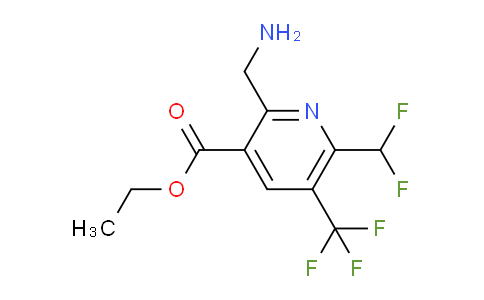 AM47531 | 1361764-75-1 | Ethyl 2-(aminomethyl)-6-(difluoromethyl)-5-(trifluoromethyl)pyridine-3-carboxylate