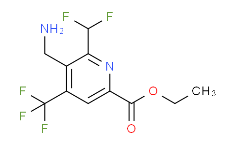 AM47534 | 1361881-24-4 | Ethyl 3-(aminomethyl)-2-(difluoromethyl)-4-(trifluoromethyl)pyridine-6-carboxylate