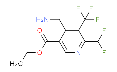 AM47551 | 1361702-36-4 | Ethyl 4-(aminomethyl)-2-(difluoromethyl)-3-(trifluoromethyl)pyridine-5-carboxylate