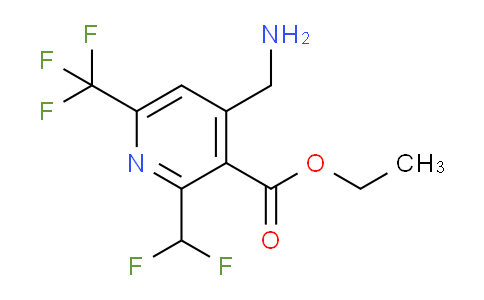 AM47555 | 1361749-90-7 | Ethyl 4-(aminomethyl)-2-(difluoromethyl)-6-(trifluoromethyl)pyridine-3-carboxylate