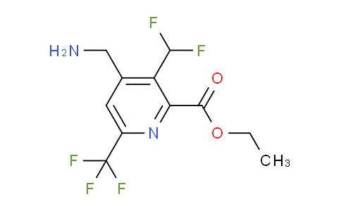 AM47561 | 1361844-15-6 | Ethyl 4-(aminomethyl)-3-(difluoromethyl)-6-(trifluoromethyl)pyridine-2-carboxylate
