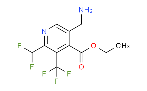 AM47563 | 1361779-32-9 | Ethyl 5-(aminomethyl)-2-(difluoromethyl)-3-(trifluoromethyl)pyridine-4-carboxylate