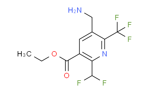 AM47567 | 1361904-71-3 | Ethyl 3-(aminomethyl)-6-(difluoromethyl)-2-(trifluoromethyl)pyridine-5-carboxylate