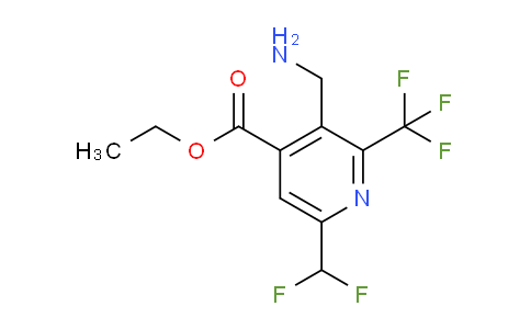 AM47568 | 1361829-42-6 | Ethyl 3-(aminomethyl)-6-(difluoromethyl)-2-(trifluoromethyl)pyridine-4-carboxylate