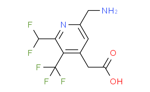 6-(Aminomethyl)-2-(difluoromethyl)-3-(trifluoromethyl)pyridine-4-acetic acid