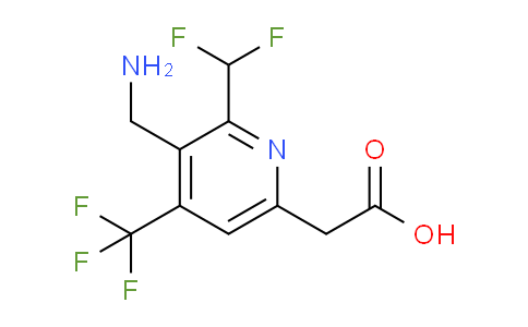 3-(Aminomethyl)-2-(difluoromethyl)-4-(trifluoromethyl)pyridine-6-acetic acid