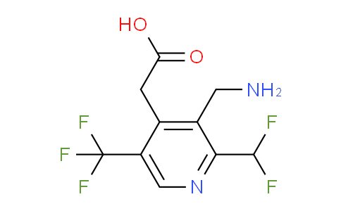 3-(Aminomethyl)-2-(difluoromethyl)-5-(trifluoromethyl)pyridine-4-acetic acid