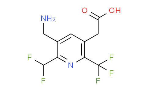 3-(Aminomethyl)-2-(difluoromethyl)-6-(trifluoromethyl)pyridine-5-acetic acid
