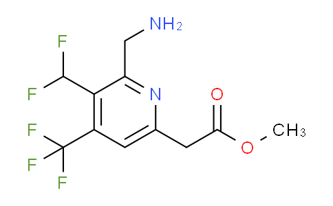 AM47630 | 1361905-08-9 | Methyl 2-(aminomethyl)-3-(difluoromethyl)-4-(trifluoromethyl)pyridine-6-acetate