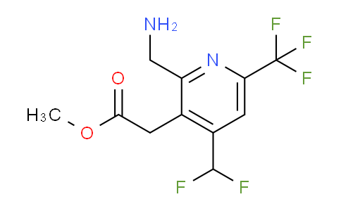 AM47639 | 1361829-76-6 | Methyl 2-(aminomethyl)-4-(difluoromethyl)-6-(trifluoromethyl)pyridine-3-acetate