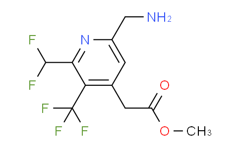 AM47645 | 1361700-79-9 | Methyl 6-(aminomethyl)-2-(difluoromethyl)-3-(trifluoromethyl)pyridine-4-acetate
